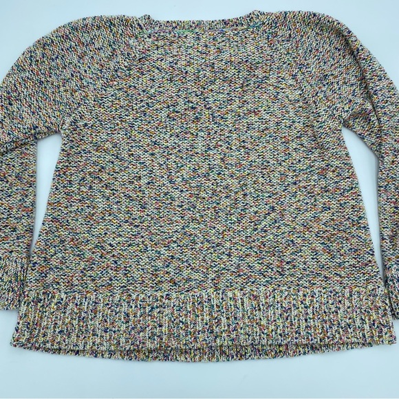 Lou & Grey Rainbow Sprinkle Sweater Oversized Cropped Pullover XS - Picture 4 of 7